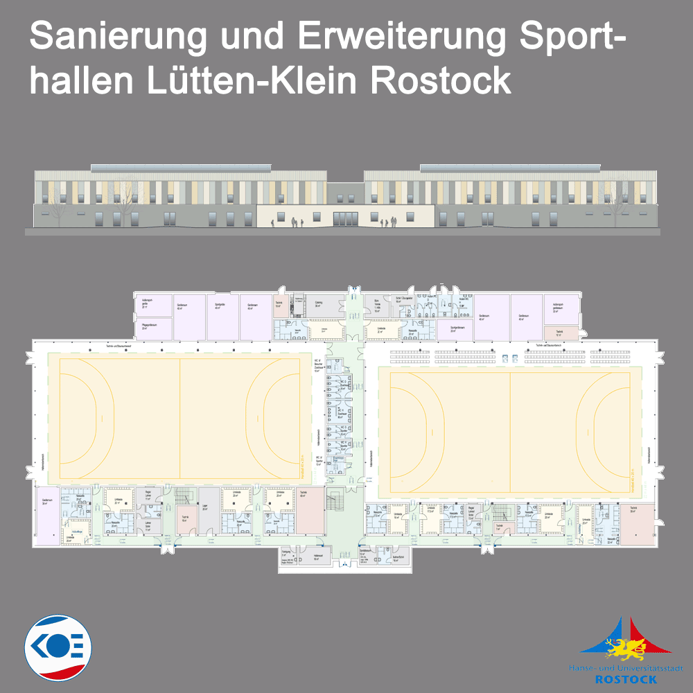 Sanierung und Erweiterung Sporthallen